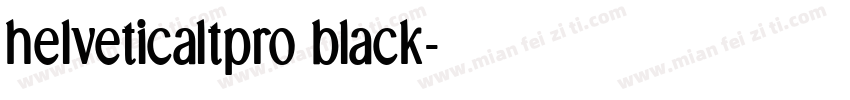 helveticaltpro black字体转换